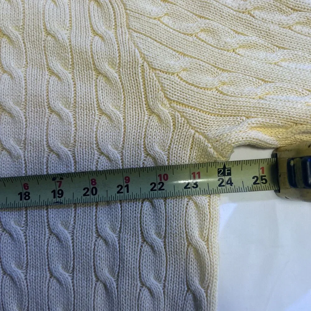 John Galt Brandy Melville Yellow Sweater OS Butter mom Preppy Coastal